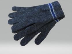 CHARCOAL AND BLUE GLOVES 100% LAMBSWOOL